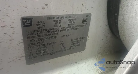 2017 Chevrolet Tahoe Special from USA, damaged, VIN 1GNSKFEC7HR289319